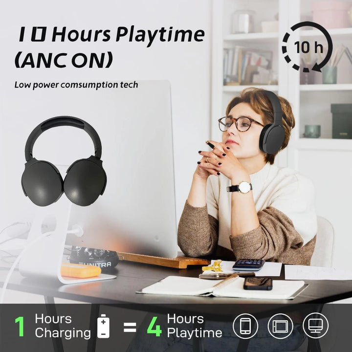 #P2961 Audífonos inalámbricos Bluetooth 5.3 sobre la oreja HIFI estéreo, ideales para deportes, con reproducción de música TF/AUX y micrófono HD.