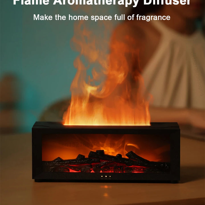 Air Humidifier Essential Oils Humidifiers Home Aroma Humidifier Flame Automatic Fragrance Diffuser With LED Light Remote Control