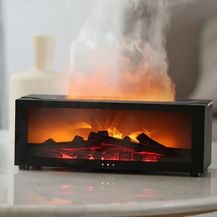 Air Humidifier Essential Oils Humidifiers Home Aroma Humidifier Flame Automatic Fragrance Diffuser With LED Light Remote Control